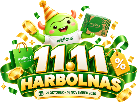 Badge resmi 11.11 Harbolnas Wellous, 29 Oktober sampai 16 November 2026